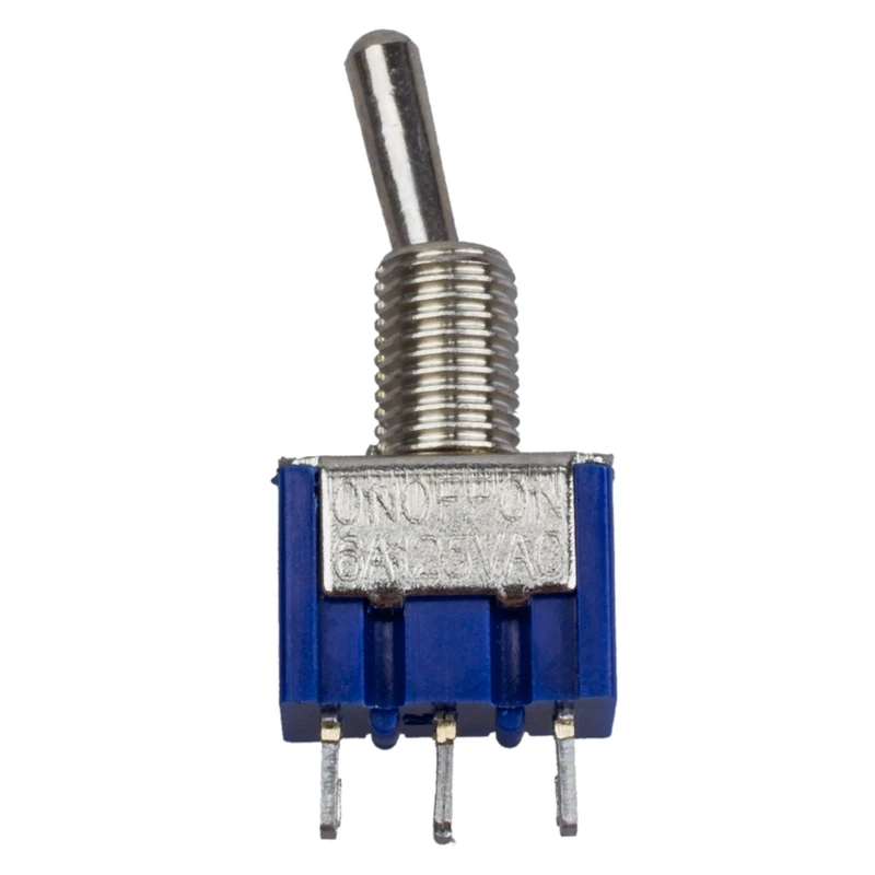 4 шт. AC 125V 6A 3 Pin SPDT вкл./ВЫКЛ./ВКЛ. положения Мини тумблер синий|Выключатели| |