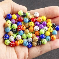 4681012mm rainbow round loose spacer beads cubic zirconia for fashion making jewelry handmade diy bracelet necklace