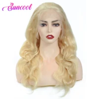 brazilian body wave 613 lace front wig 150 density 13x4 suncool hair honey blonde lace front human hair wigs for women