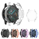 2in1 Smart Watch Screen Protector Case for Huawei watch gt2 gt 2 42 46mm bumper Protector HD Full Cover Screen Protection Coque