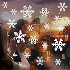 Прозрачные статические рождественские наклейки на стены из ПВХ, снежинки, наклейки на окно, стекло, рождественские наклейки на окна, снежинки