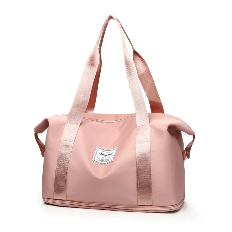 TINYAT Women's Handbags waterproof dry wet separation shoulder Travel bag Multifunction Large Capacity Expandable Storage Bag