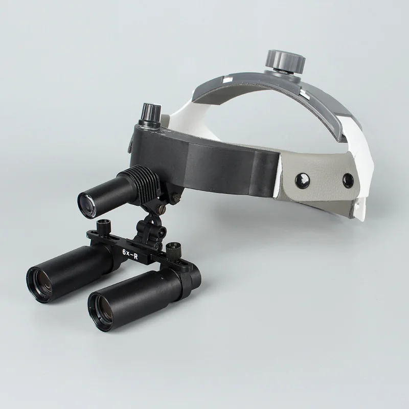 

Magnifier 6X Medical Surgical Binocular Magnifying Glass with High-concentration LED Headlight Portable Magnifying Glass