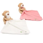 Мягкие Детские Слюнявчики для успокоения, игрушки для сна с медведем для младенцев, мягкое полотенце для снятия дымки, куклы для сна, рождественский подарок, игрушки для детей