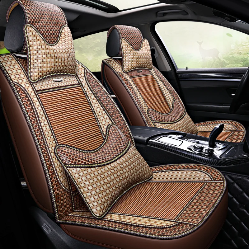 Чехол кулер на автомобильное сиденье бамбуковый чехол для BMW X1 X3 X4 X5 g30 e30 e34 e36 e38 e39