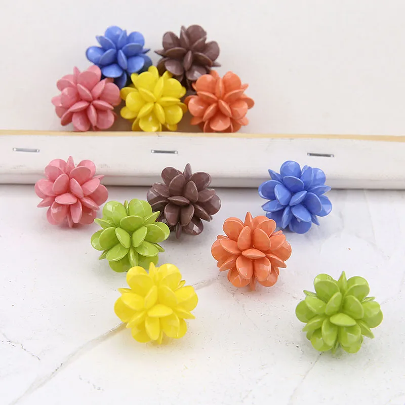 2 шт. корейские Винтажные серьги из смолы для женщин с объемным цветком и бусинами