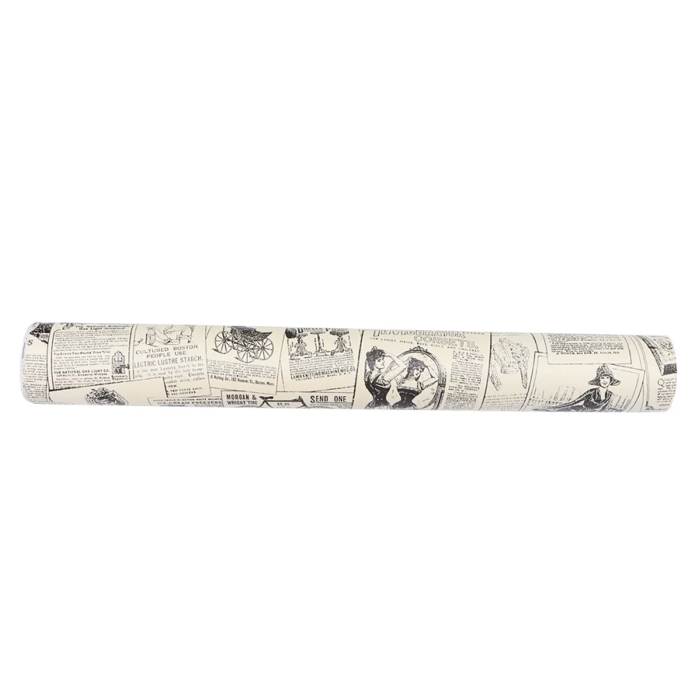 

Retro Newspaper Wallpaper PVC Wallpaper Waterproof Sticky Wallpaper Eco-friendly Sticky Wallpaper