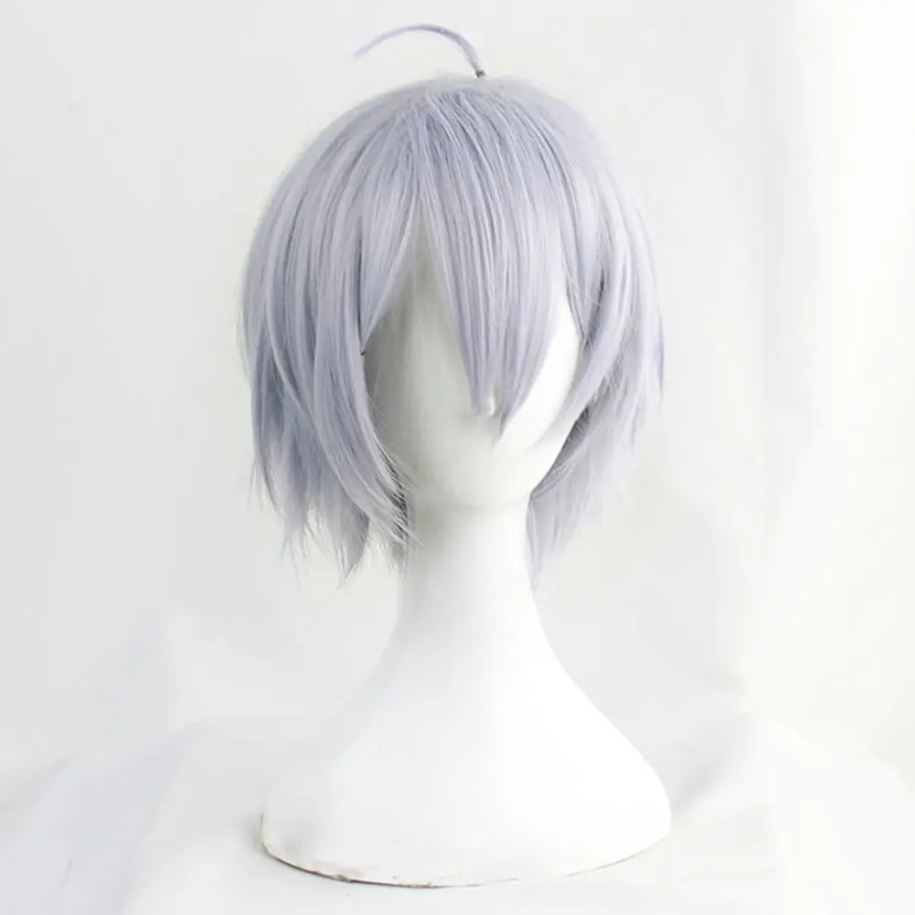 Game Twisted Wonderland Cosplay Wig Silver Gray Short Heat Resistant Synthetic Hair Carnival Halloween Party Proop |