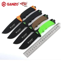 g8012 58 60hrc ganzo firebird f8012 7cr17mov blade abs handle fixed blade knife survival camping tool hunting knife tactical edc