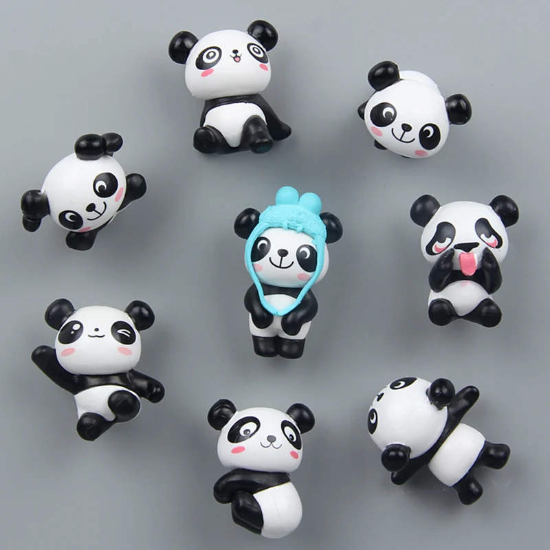 8 шт./компл. магнит на холодильник милый мультфильм панда размещение сообщения