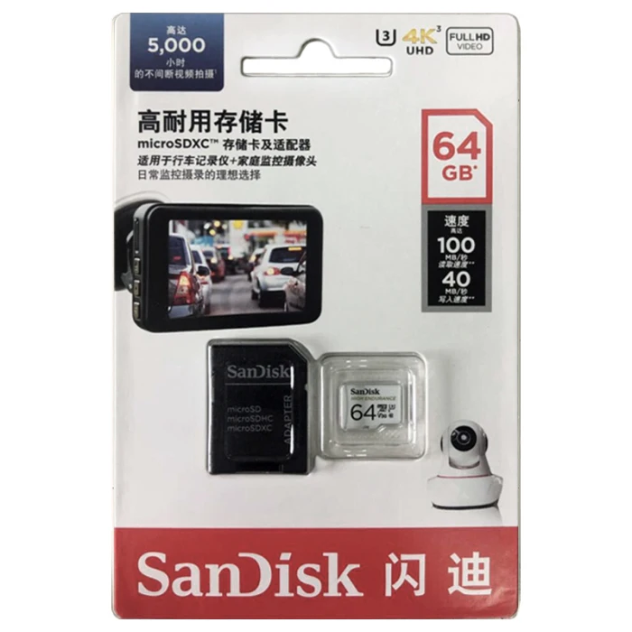 Карта памяти SanDisk microSD высокой прочности 128 ГБ 256 ГБ microSDXC cartao de memoria 64 Гб 32 Гб microSDHC C10 V30 U3 4K
