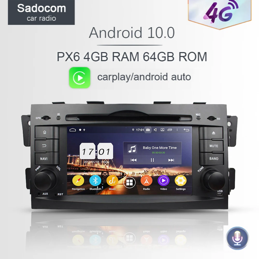 DSP PX6 2 din Android 10 0 6 ядер 64 Гб ПЗУ 4 ОЗУ автомобильное радио GPS автомобильный DVD плеер RDS