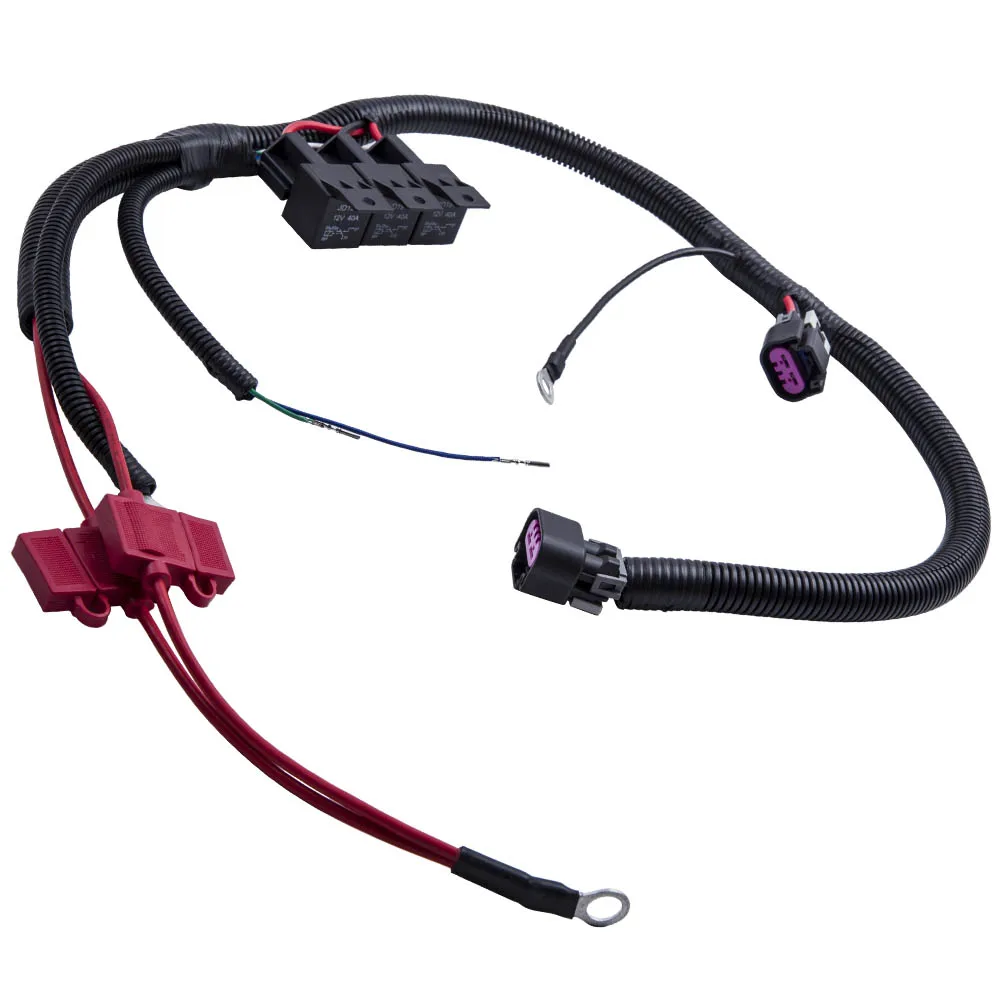 

New Dual Electric Fan Upgrade Wiring Harness For 1999–2006 ECU Control