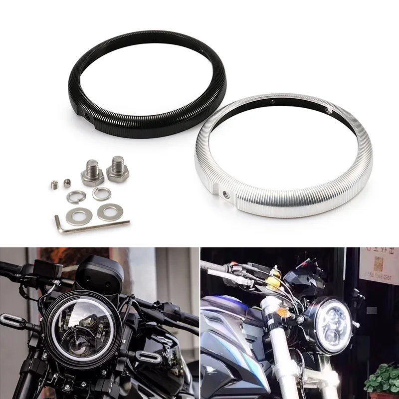 Мотоцикл 7 &quotфар адаптер для фар Светодиодные фары кольцо Крепление