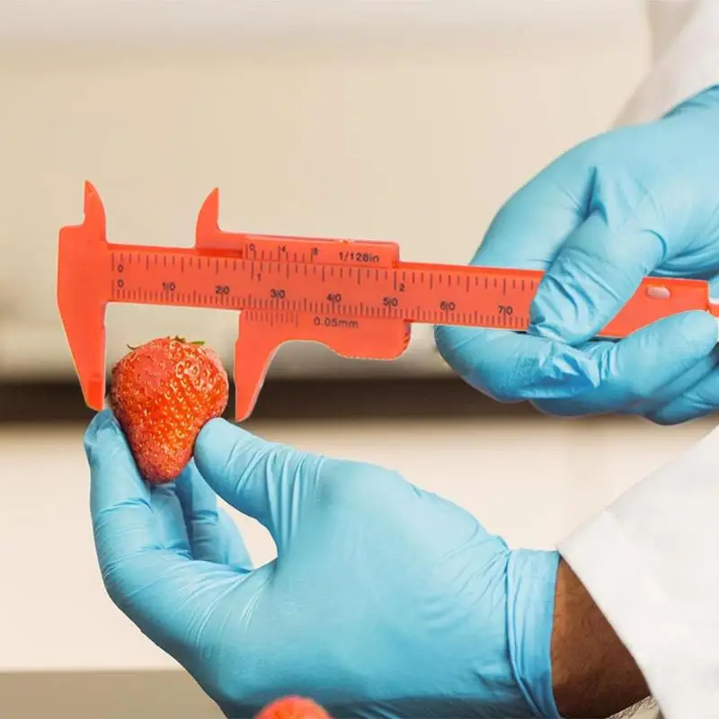 1 шт. 0-80 мм двойной масштаб пластиковый штангенциркуль Студенческая