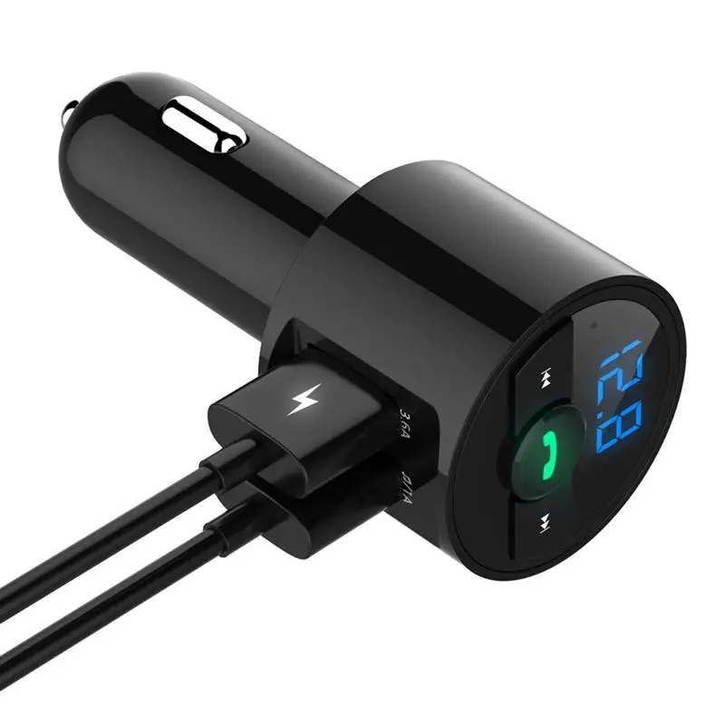 1 шт. беспроводной FM USB передатчик автомобильное зарядное устройство 5 В 3.6A