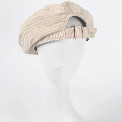 buckle beige beret Joejerry милый берет для женщин плоская шапка Вельветовая шляпа вышивка берет для девочек Новинка - Цвет: buckle beige beret