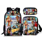 Рюкзак GTA 5 с индивидуальным рисунком для игр, школьные сумки для подростков, Детский рюкзак на заказ