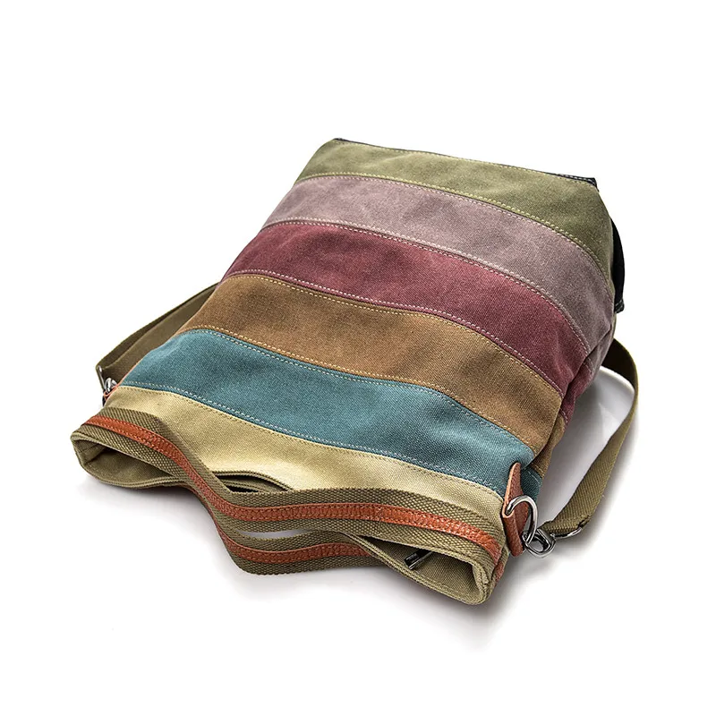 Модная Холщовая Сумка Брендовая женская сумка Лоскутная Повседневная на плечо