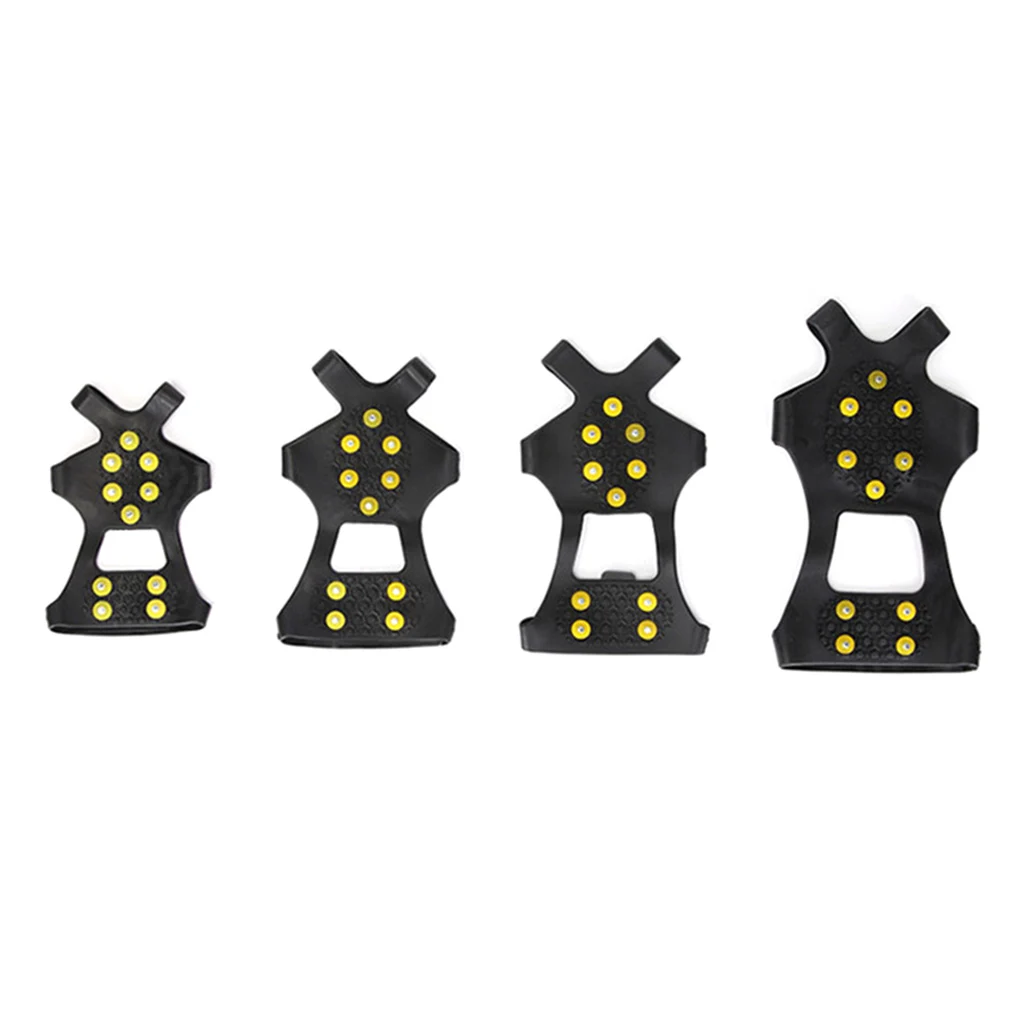 

1 Pair S M L XL 10 Studs Anti-Skid Snow Climbing Shoe Spikes Ice Grips Cleats Crampons Winter Climbing Anti Slip Shoes Cover