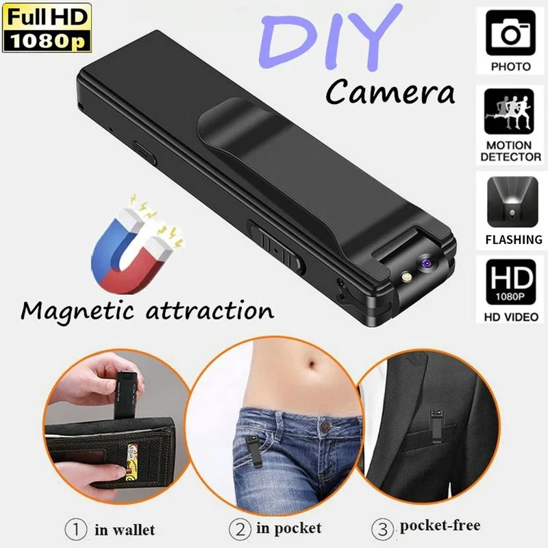 

A3 Mini Digital Camera HD 1080P Flashlight Micro Cam Magnetic Body Camera Motion Detection Snapshot Loop Recording Camcorder