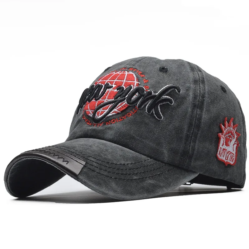 [NORTHWOOD] Новая мода мужская бейсболка Женская бейсболка Нью-Йорк Snapback Hat Бренд Папа Шляпы Gorra Ny Bone Trucker Cap - Цвет: Черный