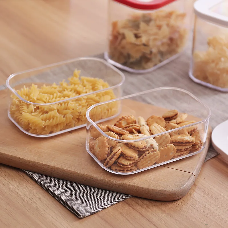 Герметичные банки Sunroof Квадратные прозрачные пластиковые герметичные пищевые 0 45