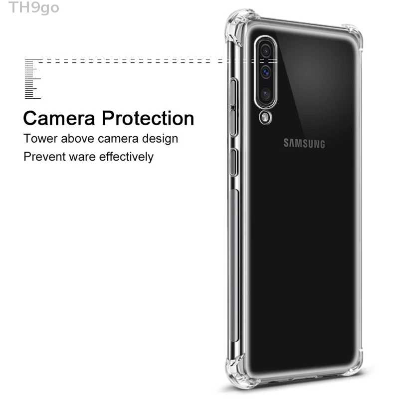 Прозрачный чехол для Samsung Galaxy A70 A50 A30 A20 A10 J2 J4 J6 Plus прозрачный мягкий из ТПУ A6s A6 A8 A9
