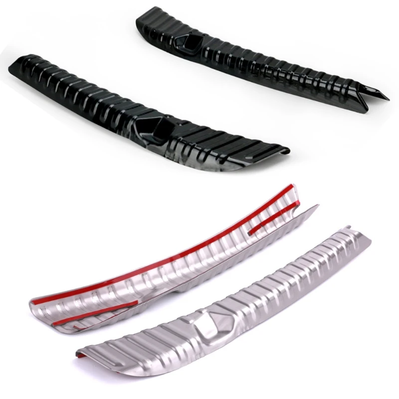 

Новинка 2021, совместим с кожей заднего бампера, защита для заднего бампера, Накладка на порог из нержавеющей стали, автомобильный аксессуар