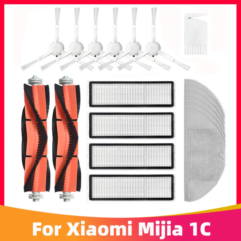 

Roller Brush Cover Mop Hepa Filter For Xiaomi Mi Robot Vacuum-Mop Mijia 1C STYTJ01ZH Dreame F9 Cleaner Spare Parts Accessories
