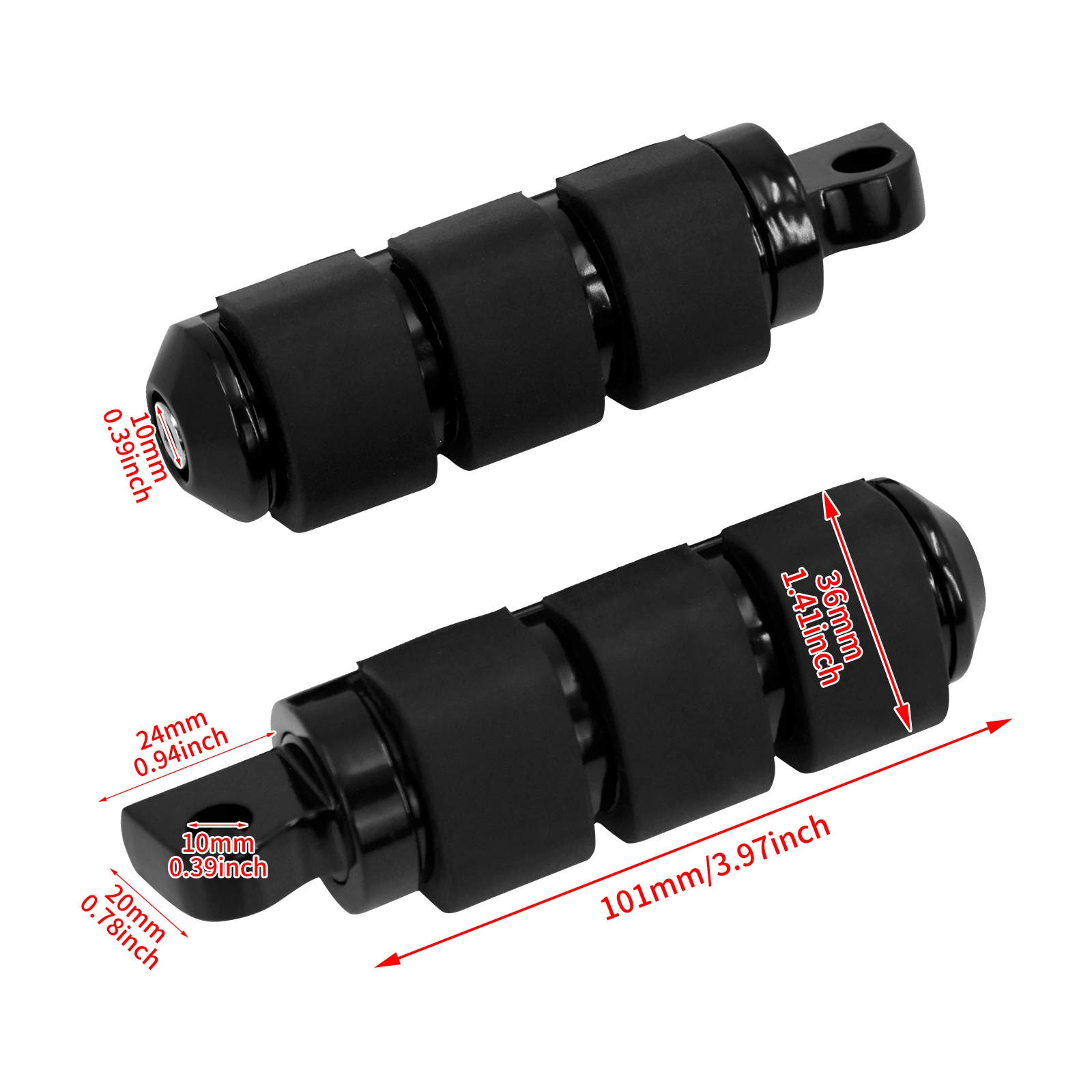 Подставка для ног мотоцикла черная резиновая педаль Harley Sporster XL883 1200 Dyna Touring Road King