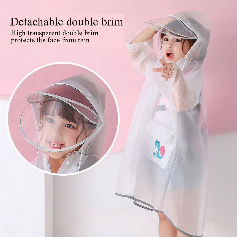Детский непромокаемый плащ милый дождевик для улицы мальчиков и девочек детский