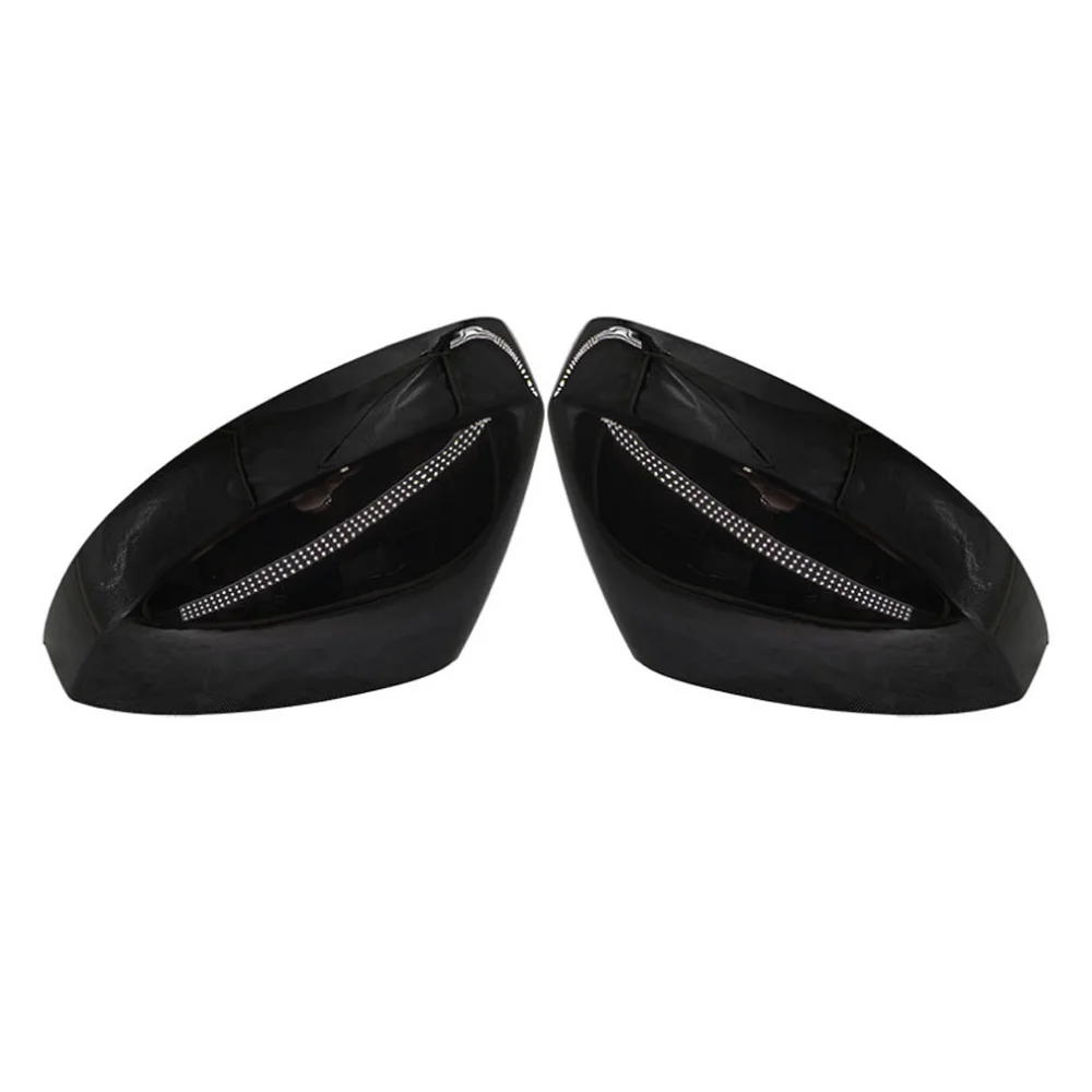 

Для Audi A3 S3 8V RS3 2013 2014 2015 2016 2017 2018 2019 чехол для зеркала заднего вида с узором из углеродного волокна или черный чехол