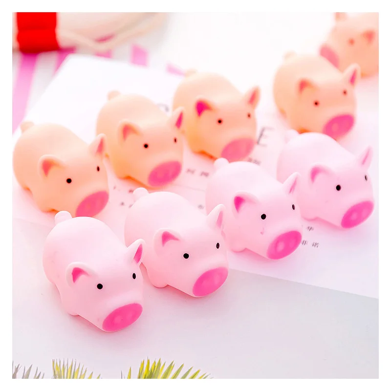 2 шт. Милая имитация розовая свинка со звуком мини мультяшная комната стол