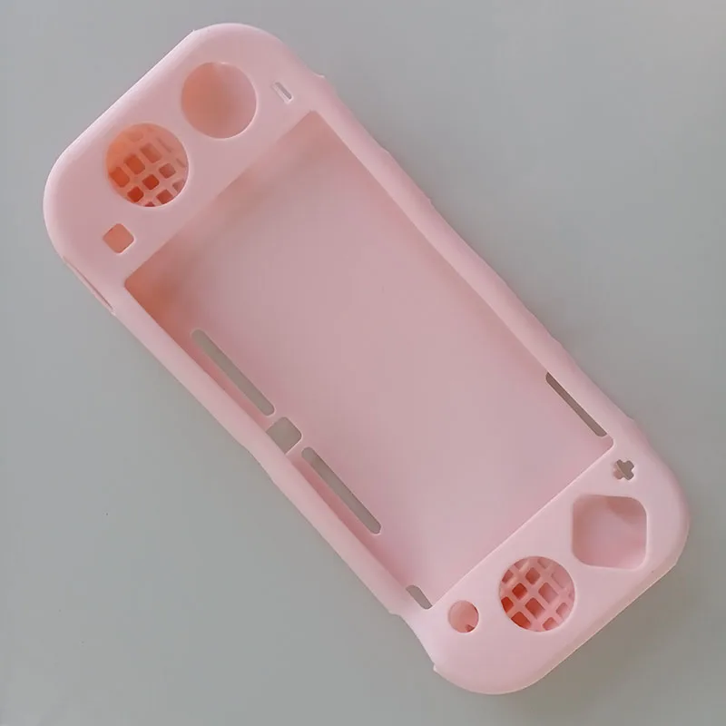 Розовый Мягкий силиконовый чехол для Nintendos Switch Lite эргономичный нескользящий