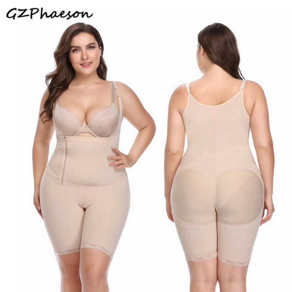 Корректирующее белье Для женщин Full Body Shaper корректирующее утягивающее белье корсет формирователь с открытой промежностью, уменьшая Ремни боди корсет моделирования ремень 6XL