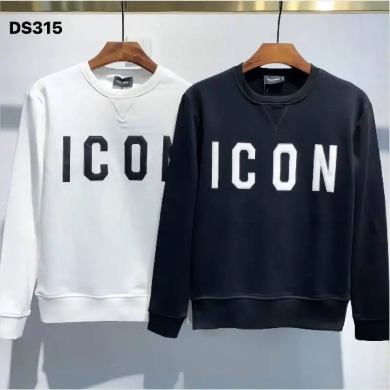 

Новинка, Мужская хлопковая футболка Dsquared2 в стиле хип-хоп с длинными рукавами, Высококачественная Мужская футболка с круглым вырезом и длин...