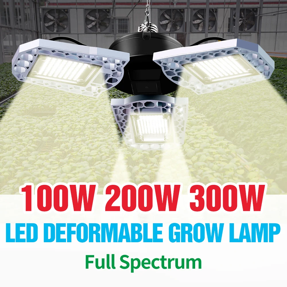 

Deformation Phyto Lamp Led Light E27 Plants Growing Light E26 Led Full Spectrum Grow Bulb 100W 200W 300W Greenhouse Hydroponics
