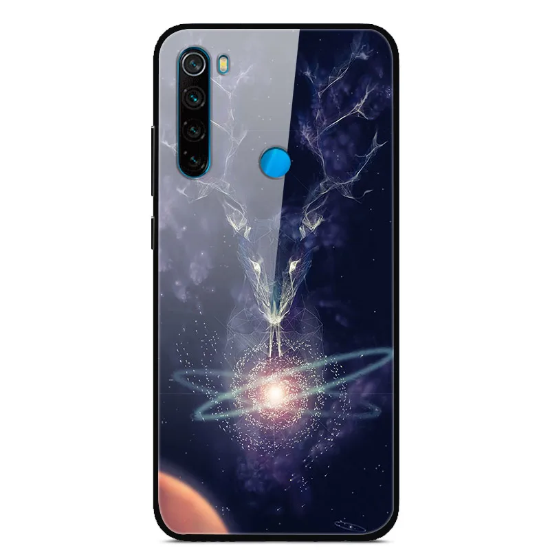 14 Для Xiaomi Redmi Note 8 T чехол из закаленного стекла жесткий чехол для телефона для Xiaomi Redmi Note 8 T Задняя крышка Redmi Note8T 8 T мягкий бампер - Color: 14