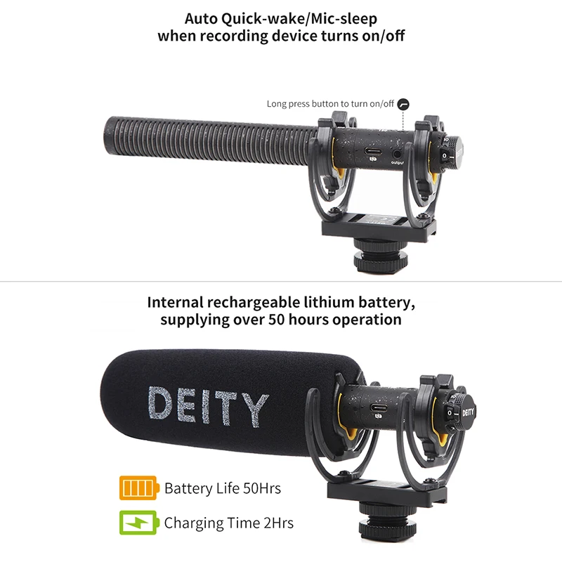 Беспроводной накамерный микрофон Deity V Mic D3 Pro Суперкардиоидная полярная запись