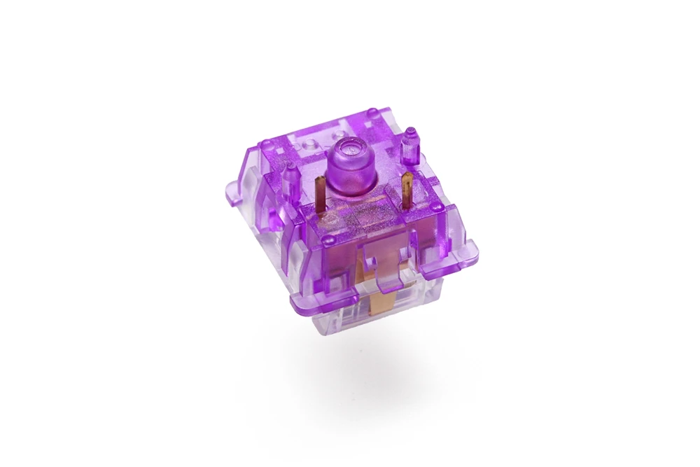 everglide switch crystal purple mx stem with purple mx stem for mechanical keyboard 5pin 45g tactile similar to holy panda free global shipping