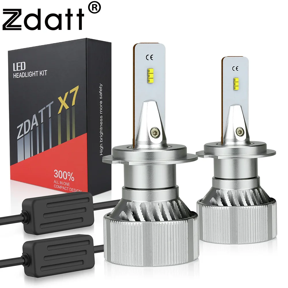 Zdatt лампочки на авто H1 H8 H11 H4 led H7 светодиодные лампы HB3 9005 HB4 9006 Автомобильные