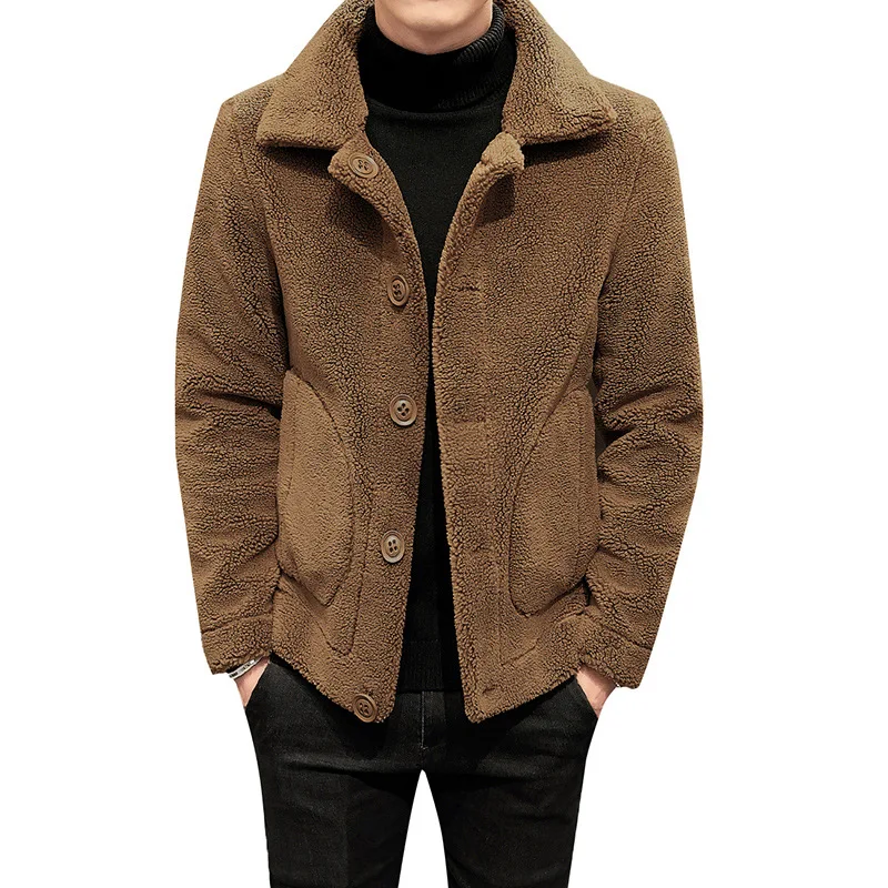 

new Male add two sides velvet leisure wear fur coat wear fur coat men's leather jackets