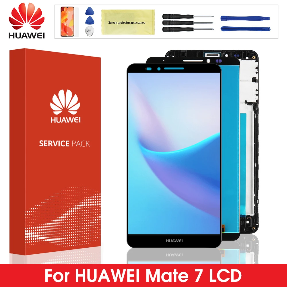 Оригинальный ЖК-дисплей для Huawei Mate 7 сенсорный экран дигитайзер сменный Mate7 MT7