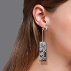 Мультяшные аниме серьги-клипсы для ушей длинные висячие серьги-бабочки серьги унисекс ювелирные изделия изысканное качество изготовления Свадебные украшения