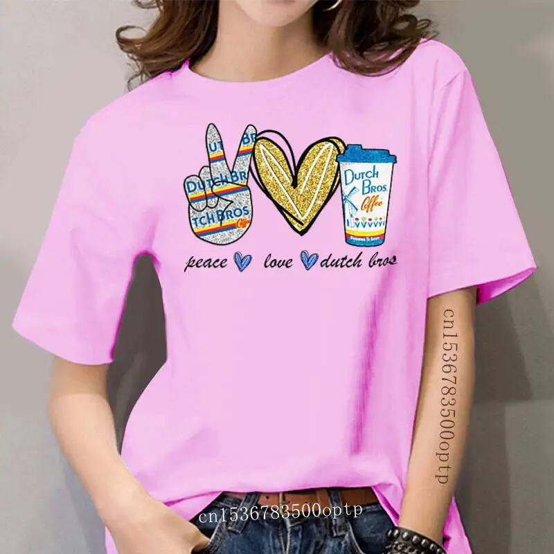 

Peace Love Coffee Dutch-Bros Funny Hippie T Shirt