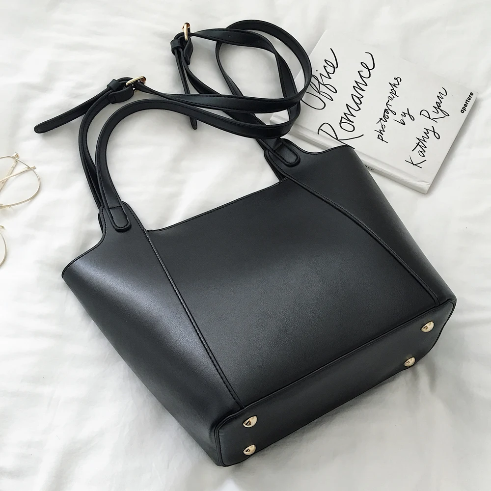 

New PU Leather luxury Women Tote Bag Designer Casual Handbag Ladies Shoulder Composite Bags