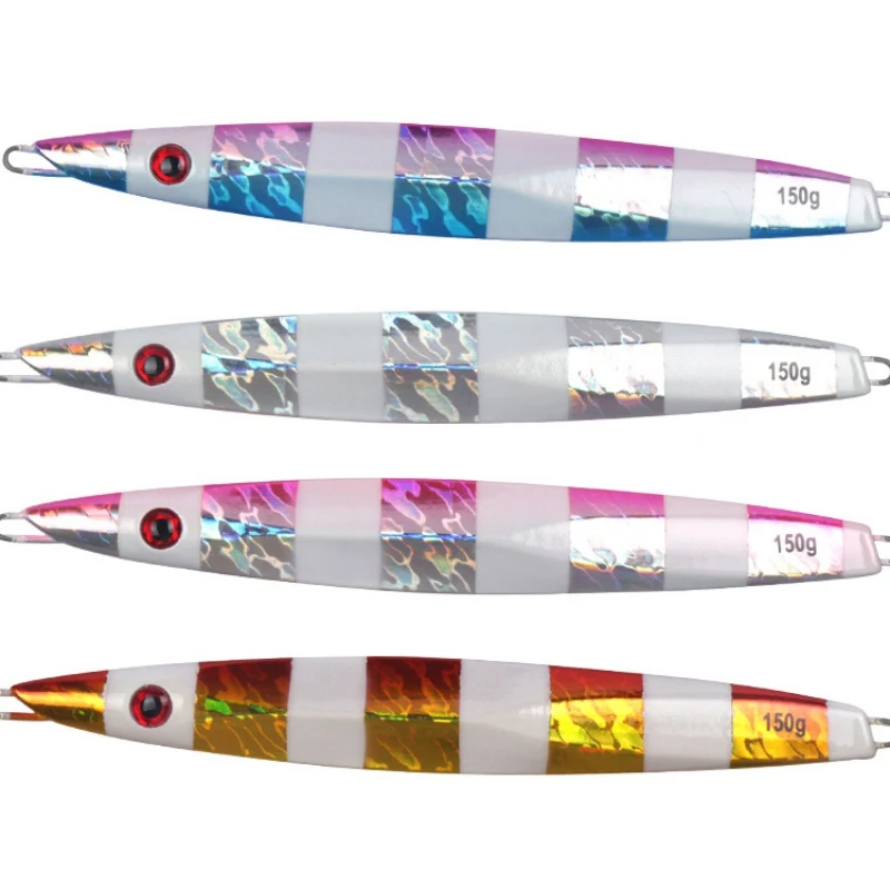 Рыболовная приманка для джиггинга свинцовая металлическая светящаяся 150 г 4