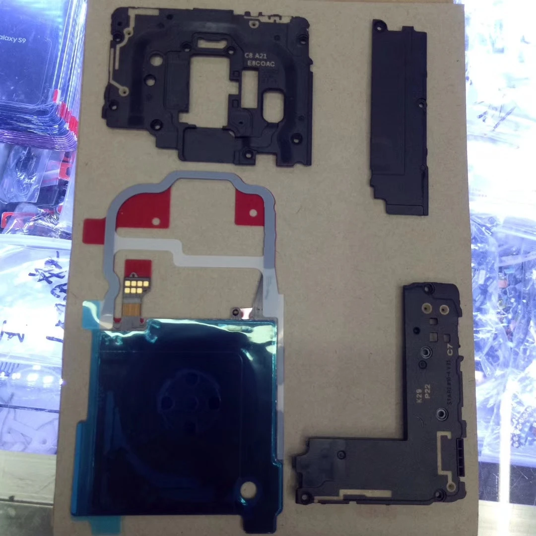 Для Samsung Galaxy s7 g930 edge g935 S8 G950 G955 s9 plus NFC Беспроводная зарядка + панель антенны громкий