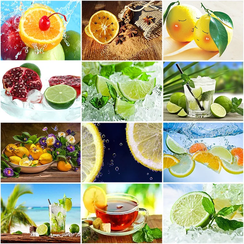 DIY 5D алмазная картина фрукты вышивка крестом картины из горного хрусталя